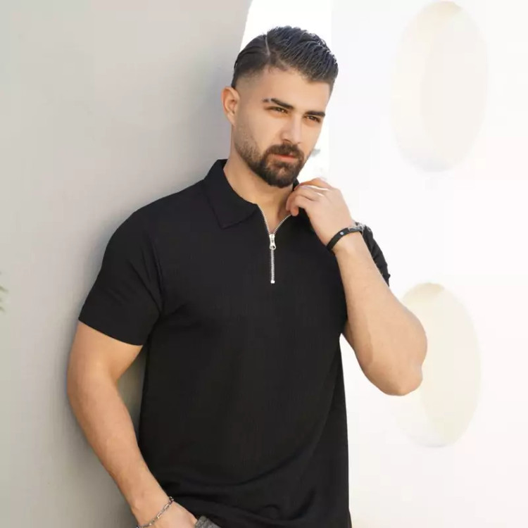 خرید تیشرت نیمزیپ مردانه