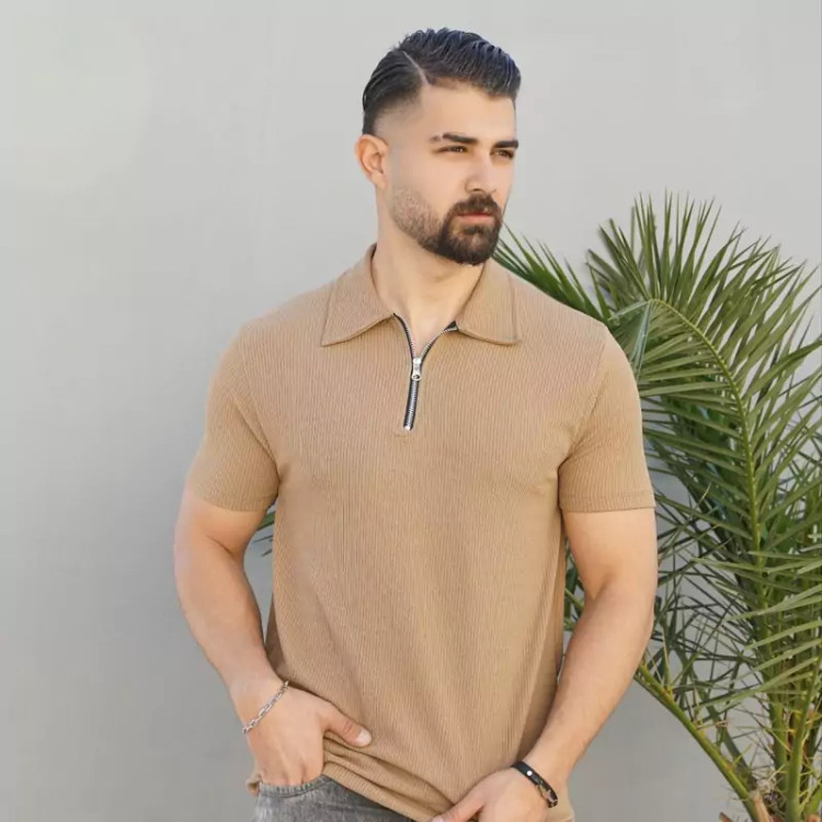 خرید تیشرت نیمزیپ مردانه