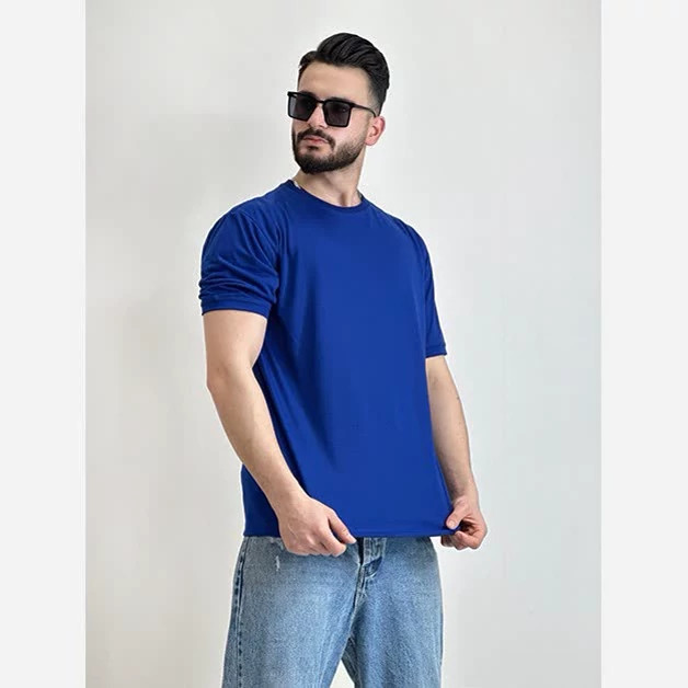 تیشرت بیسیک مردانه آبی