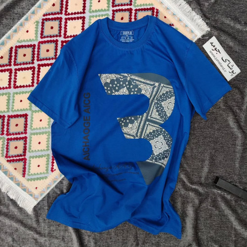 خرید تیشرت مردانه آبی کاربنی