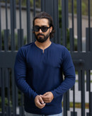 خرید بلوز یقه کوبایی مردانه آستین بلند