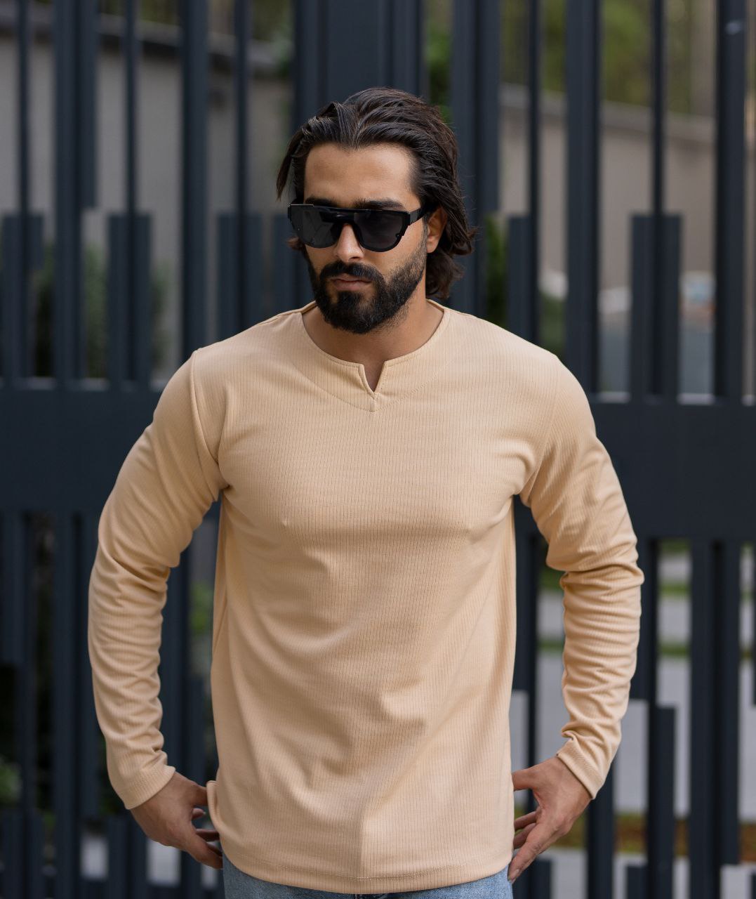 خرید بلوز یقه کوبایی مردانه