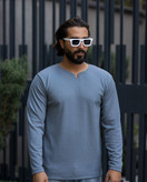 خرید استین بلند یقه کوبایی مردانه