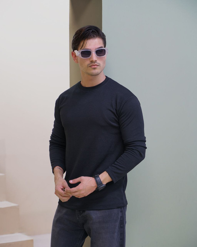 بلوز یقه گرد مردانه