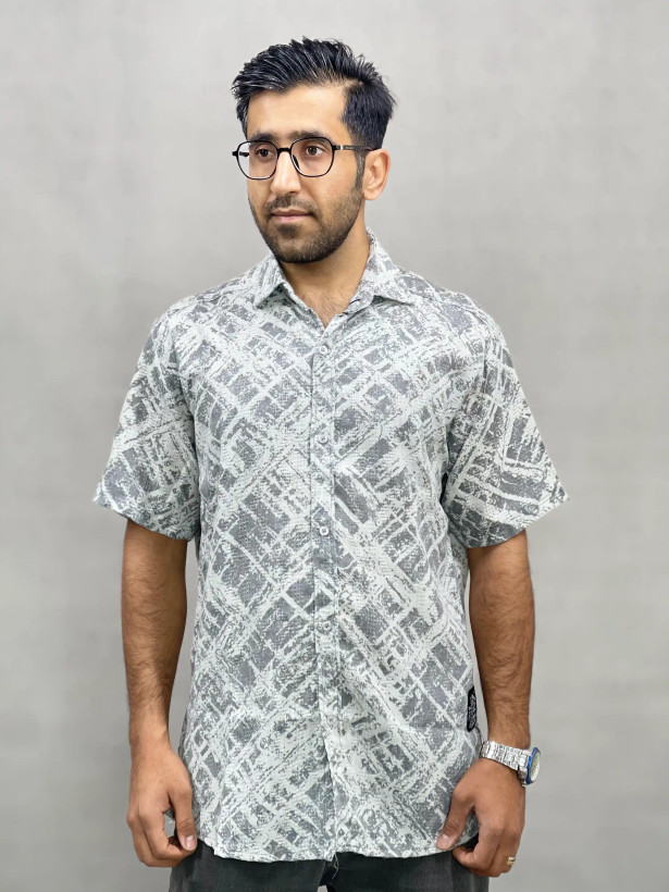 خرید پیراهن مردانه آستین کوتاه کنفی