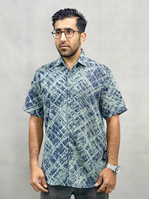 خرید پیراهن آستین کوتاه کنفی